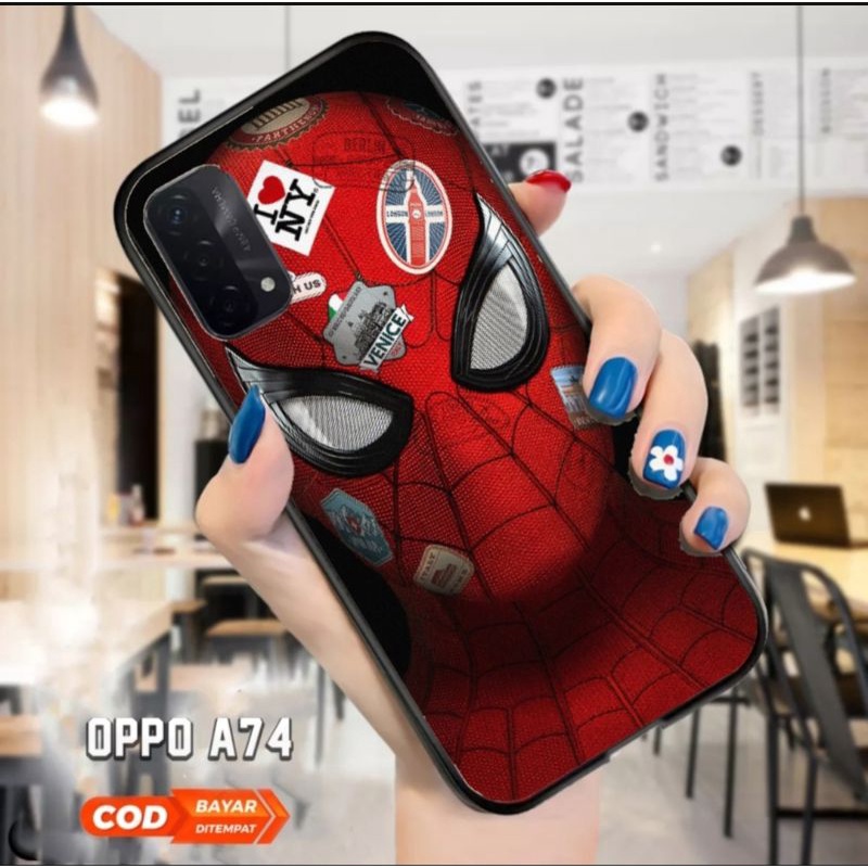 Ax Case Custom Oppo A52 A54 A74 A92 A95 Fashion Spiderman Series Premium Quality Casing Hardcase cus