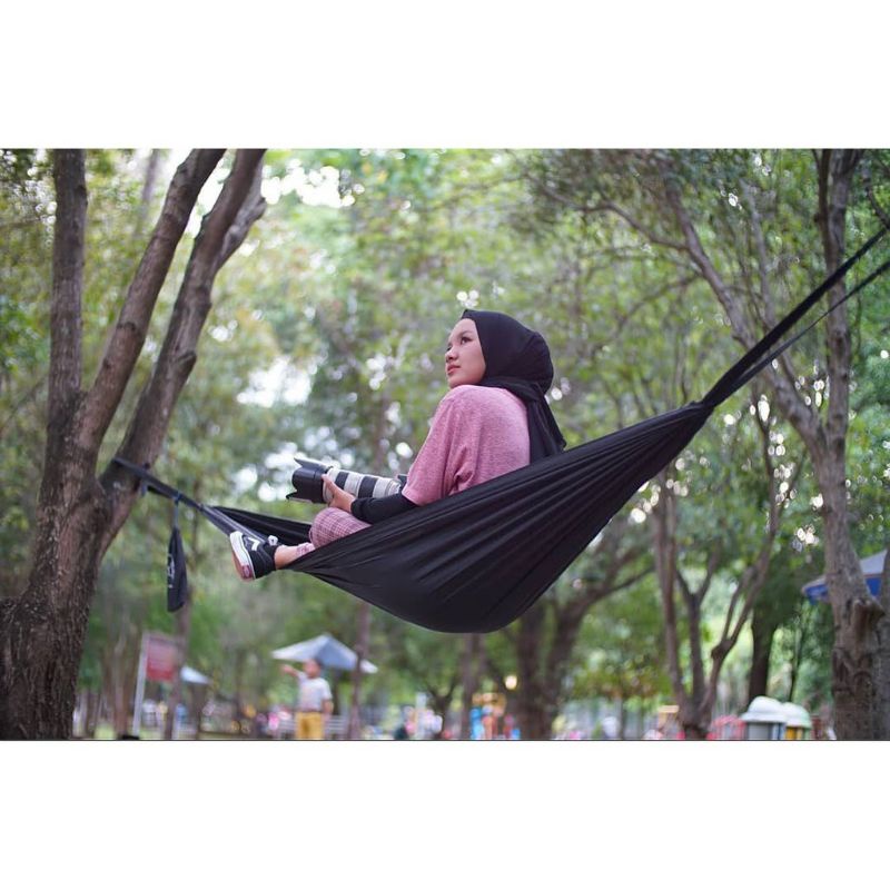 Hammock singgle 150kg include 2 tali webbing