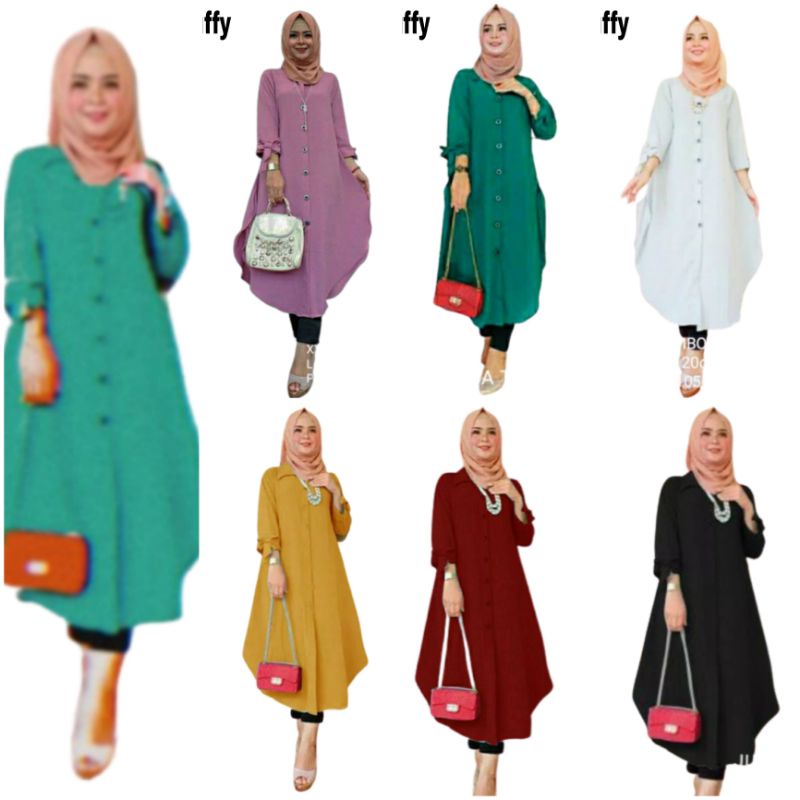 Baju Tunik wanita Jumbo Polos XXL LD 120 Cm Busui Lengan 3/4 pita Bahan Moscrepe . Atasan Wanita Muslimah Baju Muslim Kemeja Tunik wanita Dewasa Big Size Terbaru 2023 Kekinian Duffy