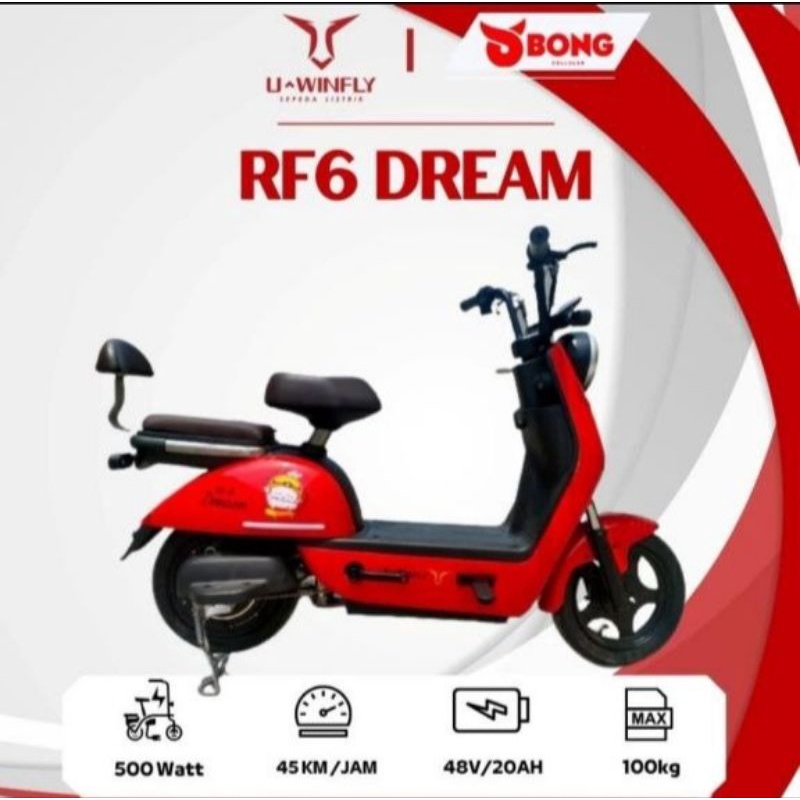 PROMO GRATIS ONGKIR Sepeda Listrik UWINFLY REDFISH 6 / RF 6