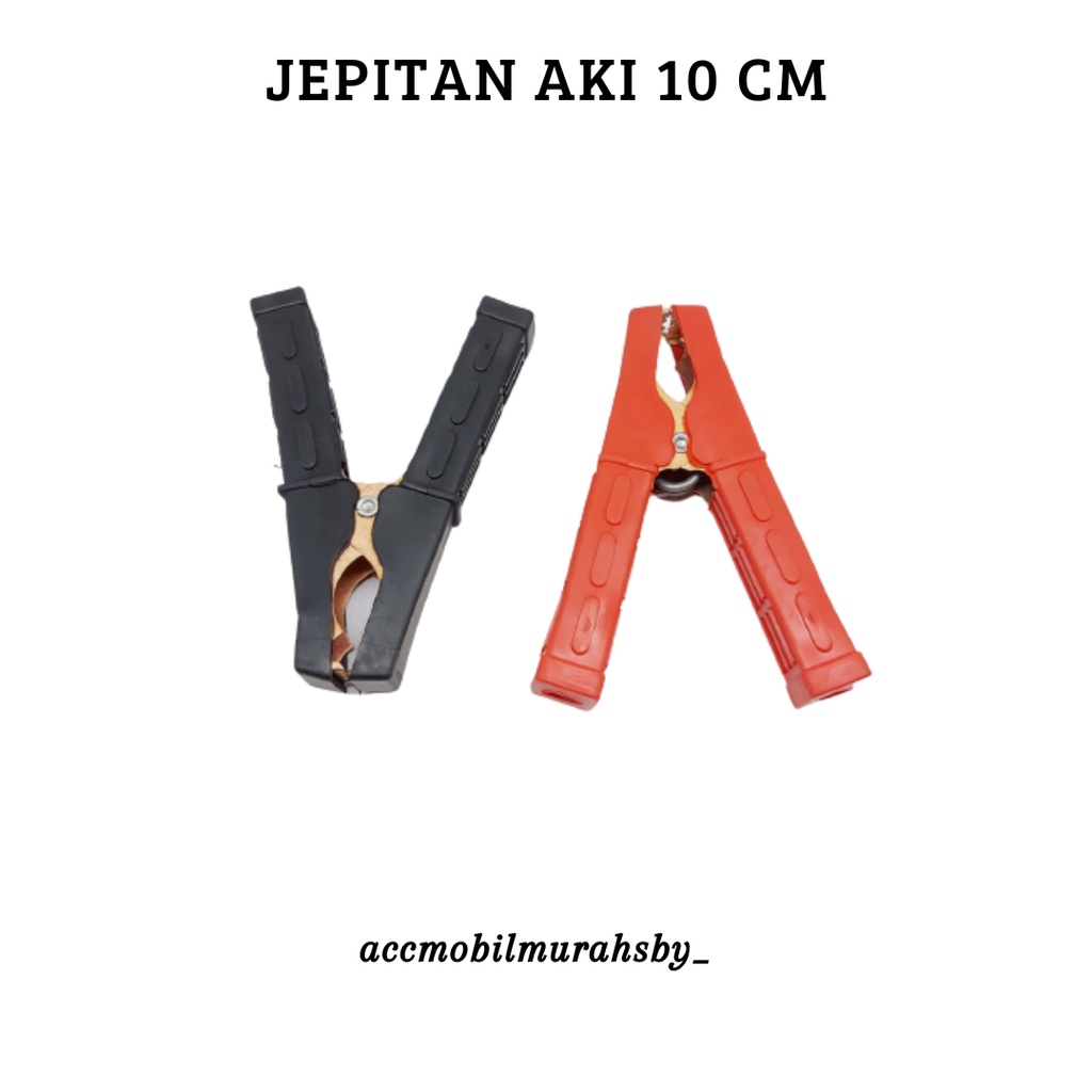 Jepitan Buaya Aki 200A Golden Plate Capitan Alligator Clip Accu 100mm Capit Jepit 200 AMp Besar 10cm K1