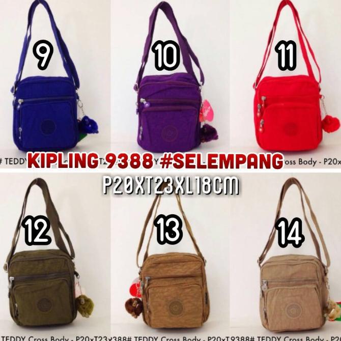 Tas Selempang Kecil Kipling 9388 Pria Cowok Cewek 6 ruang