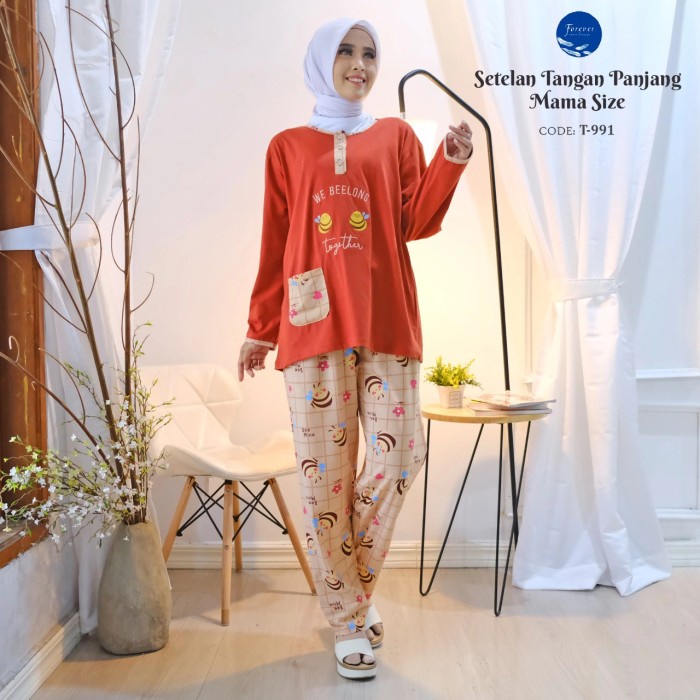 Baju Tidur Panjang Tunik/Forever Sweet Original