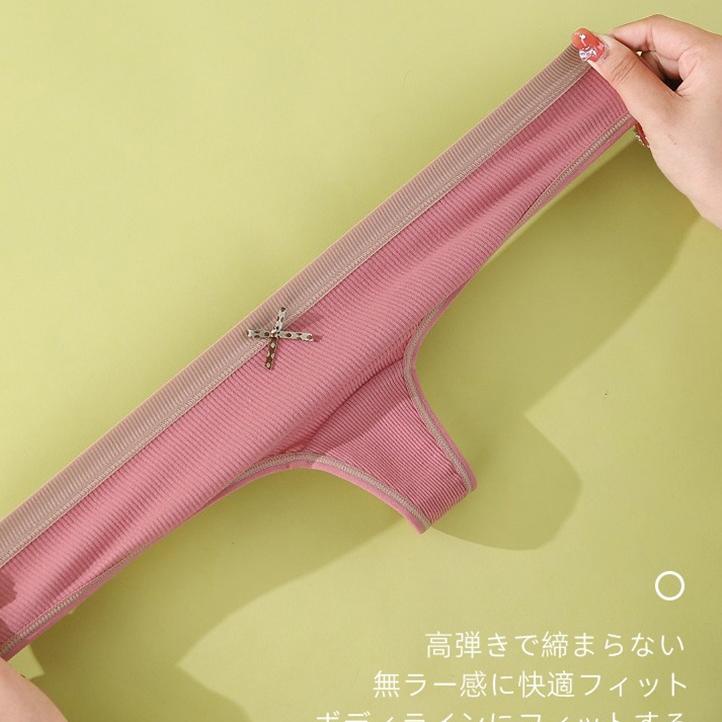 Murah Cotton Thong Celana Dalam Seksi Godaan Wanita CD Antibakteri