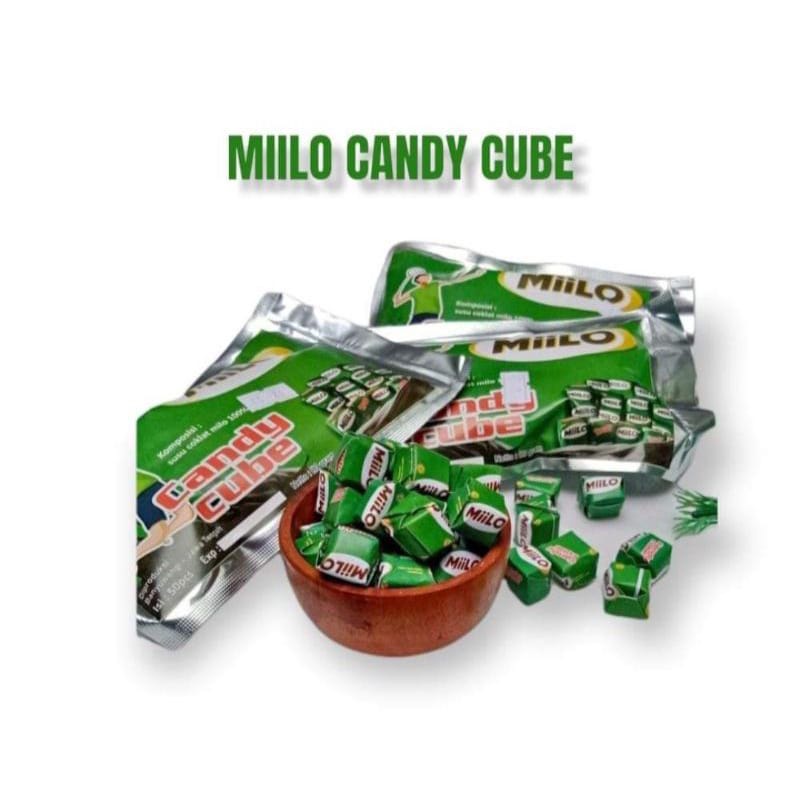 PERMEN MIILO / MIILO CUBE LOKAL permen kotak rasa milo 1 pack isi 50
