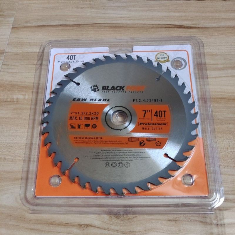 Blackfoot Saw Blade 7x40T / Blackfoot pisaw potong kayu 7x40T