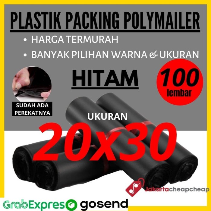 

Wow Plastik Packing Polymailer 20Ã—30 Hitam Amplop Packing Online Termurah Gilaa!!!