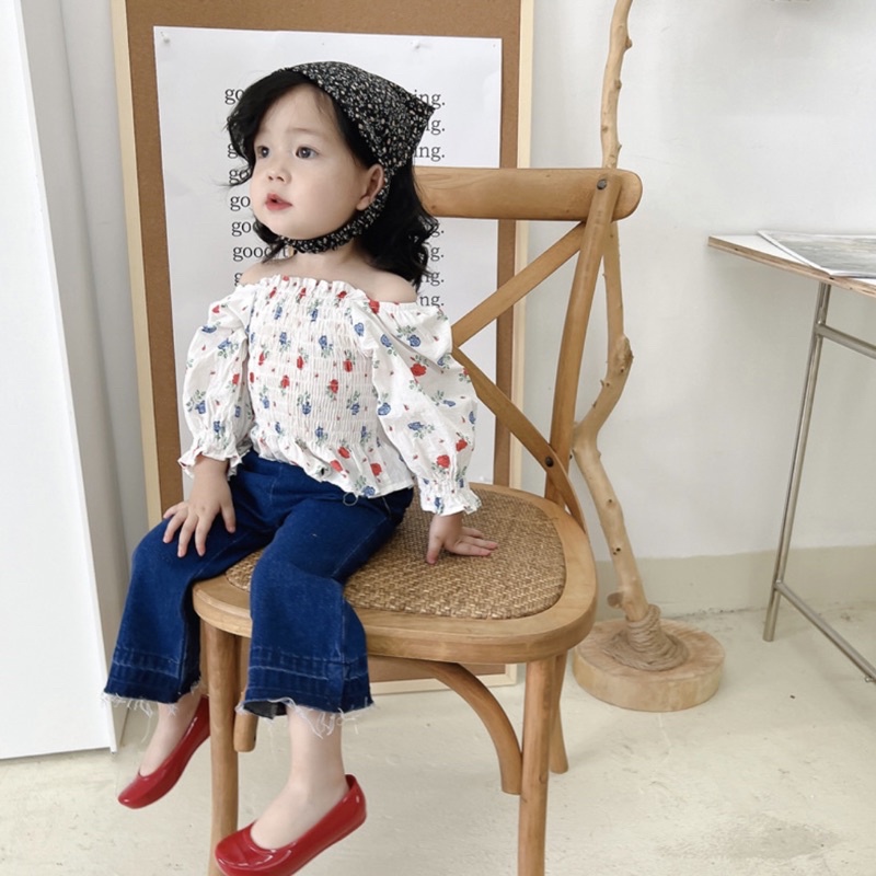 Rossy set baju anak perempuan celana jeans