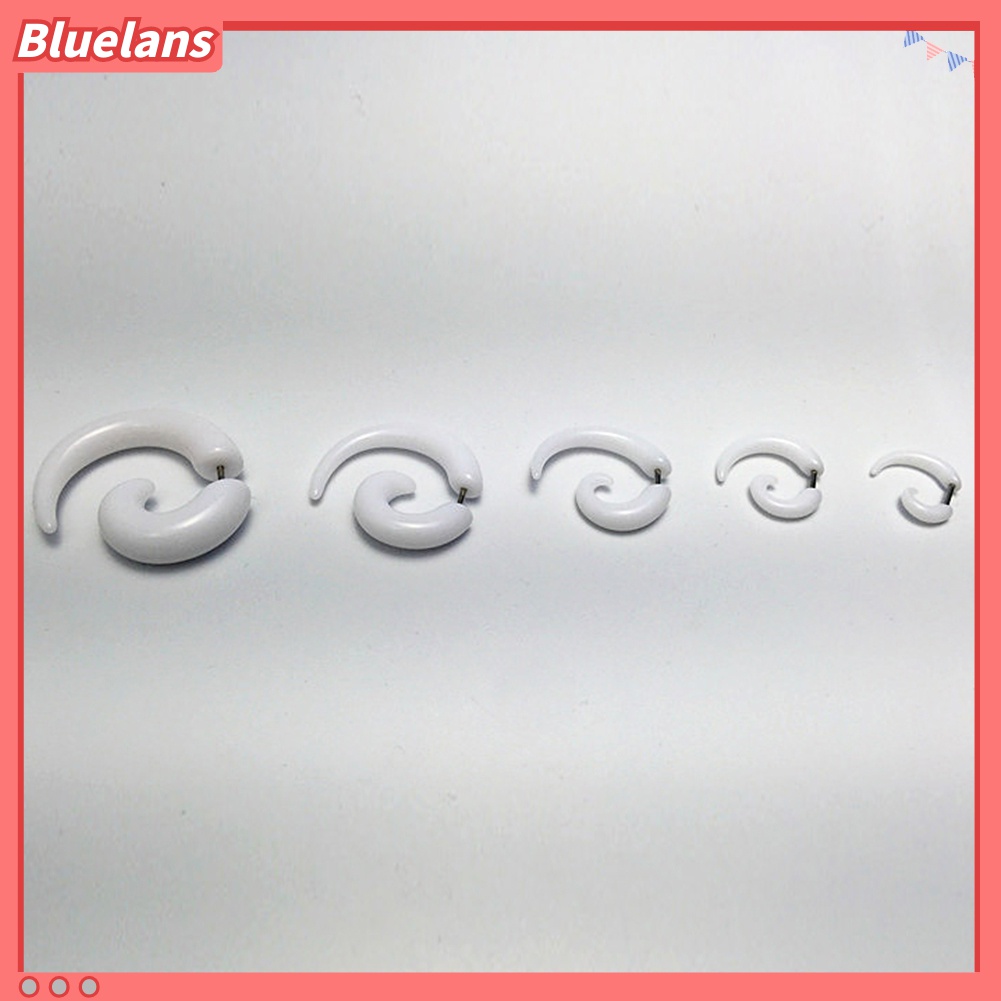 1pc Anting Tindik Telinga Bentuk Spiral Untuk Unisex