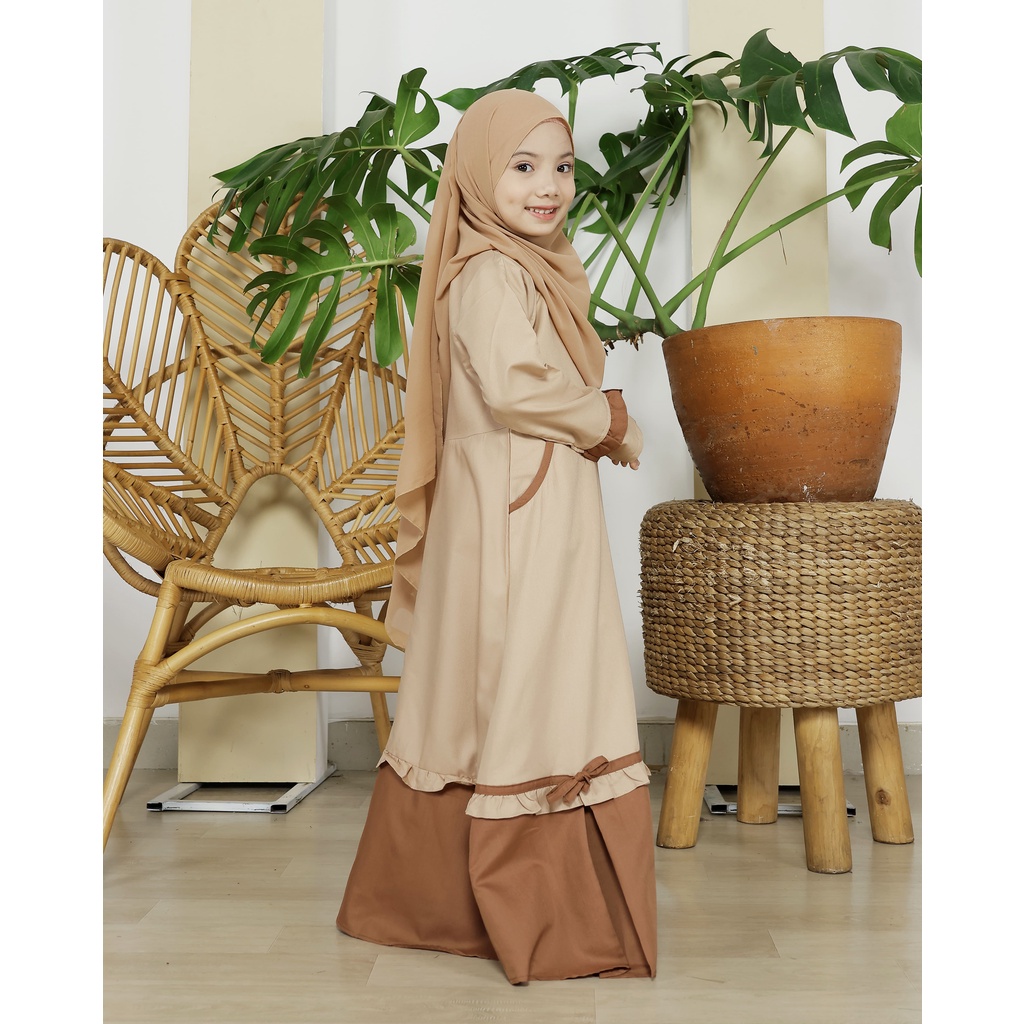 KUPNAD Gamis Muslim Anak Katun Premium - Nabila Dress by KUPNAD