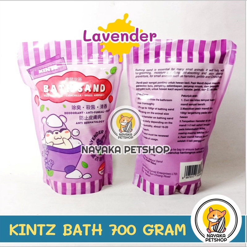 Kintz Bath Sand 700 gr Pasir Wangi Mandi Hamster