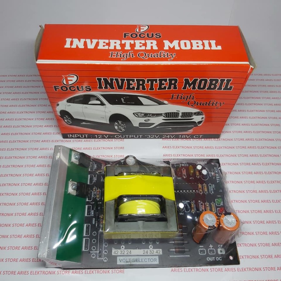 KIT INVERTER MOBIL MULTI DC 12V TO 42V CT MAX Kualitas Baik