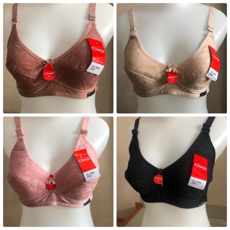 BH SHAHNAZ | BH BRUKAT TANPA KAWAT | SPORT BRA | BUSA TIPIS