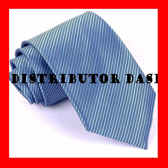 Dasi Pria Biru Sedang Motif Salur 3 Inch dan 2 inch polyester premium ready stok
