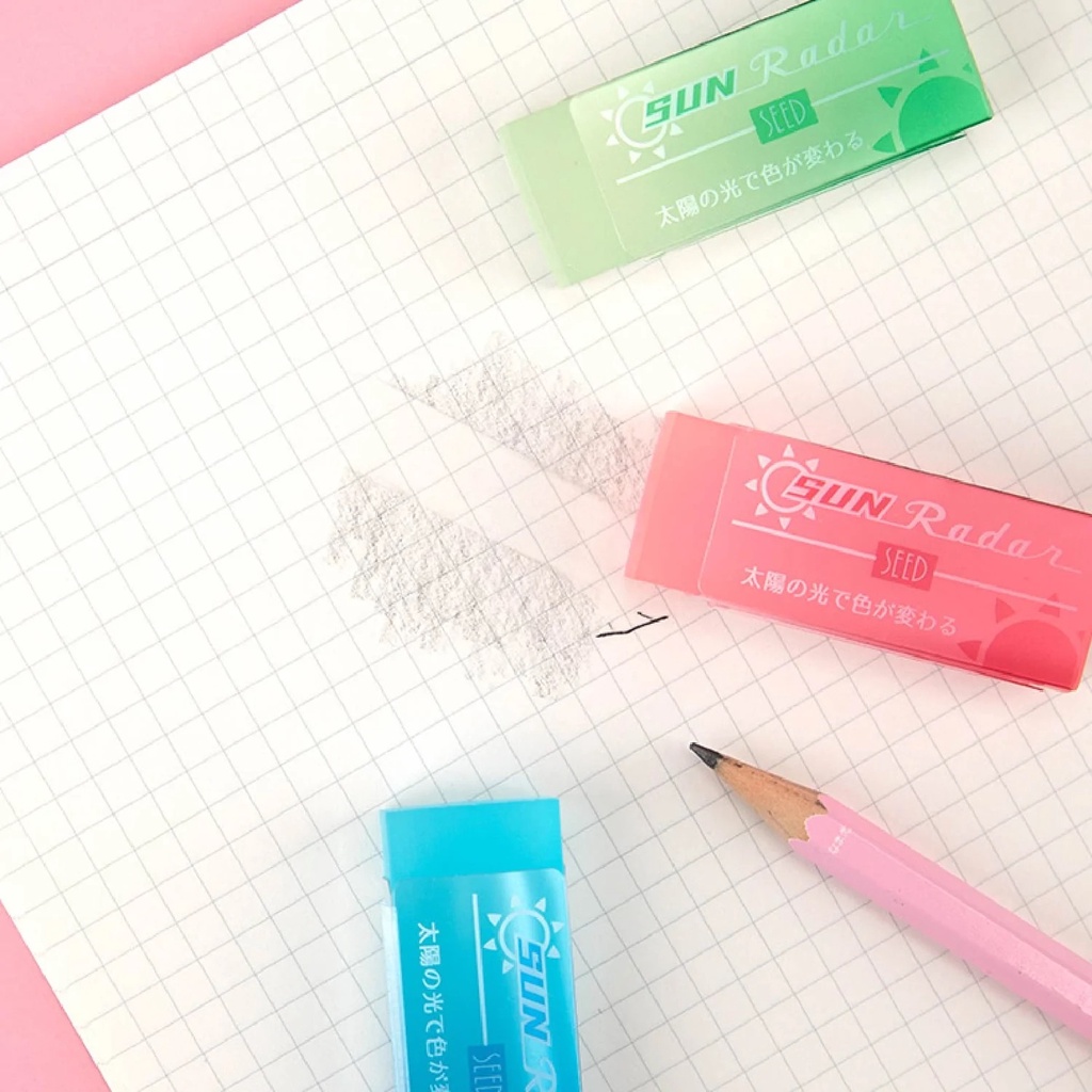 

D3W! Seed Sun Radar Color Changing Eraser Penghapus Berubah Warna Transparent