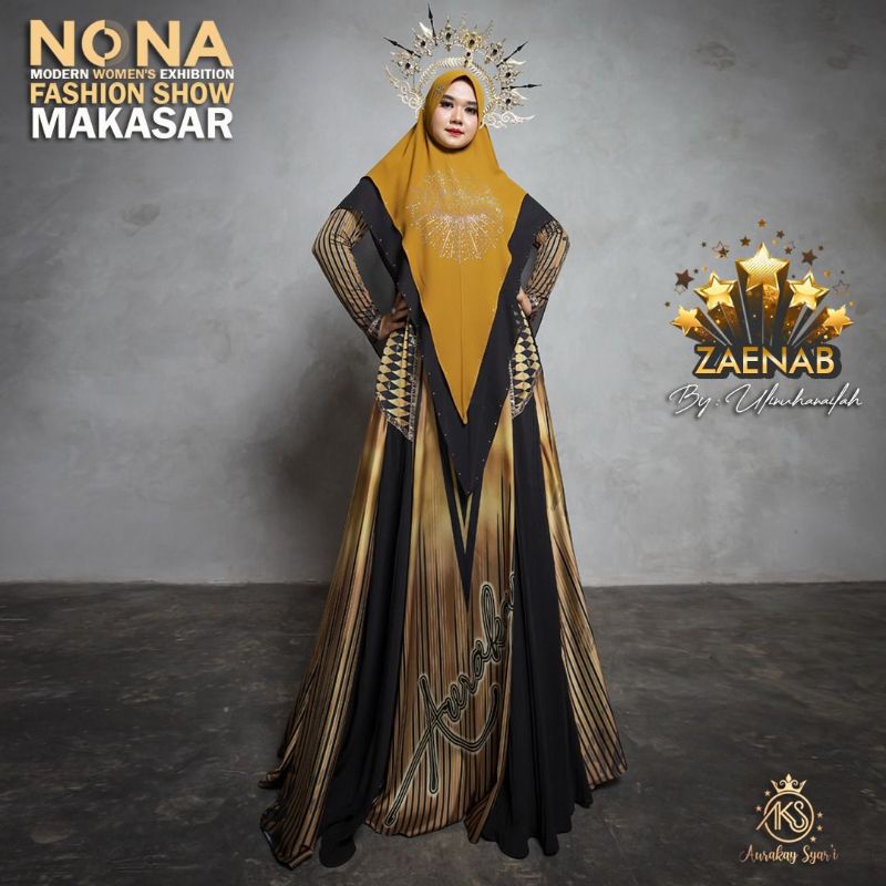 SET ZAENAB SYARI COUPLE AURAKAY