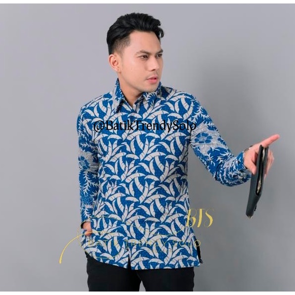 Hem  Kemeja Baju Batik Pria Cowok Laki Laki Slimfit Full Lapis Furing Lengan Panjang Lengan Pendek Original Asli Batik Jumanta Solo Laweyan Size S M L Xl XXL Bahan Katun Premium  931