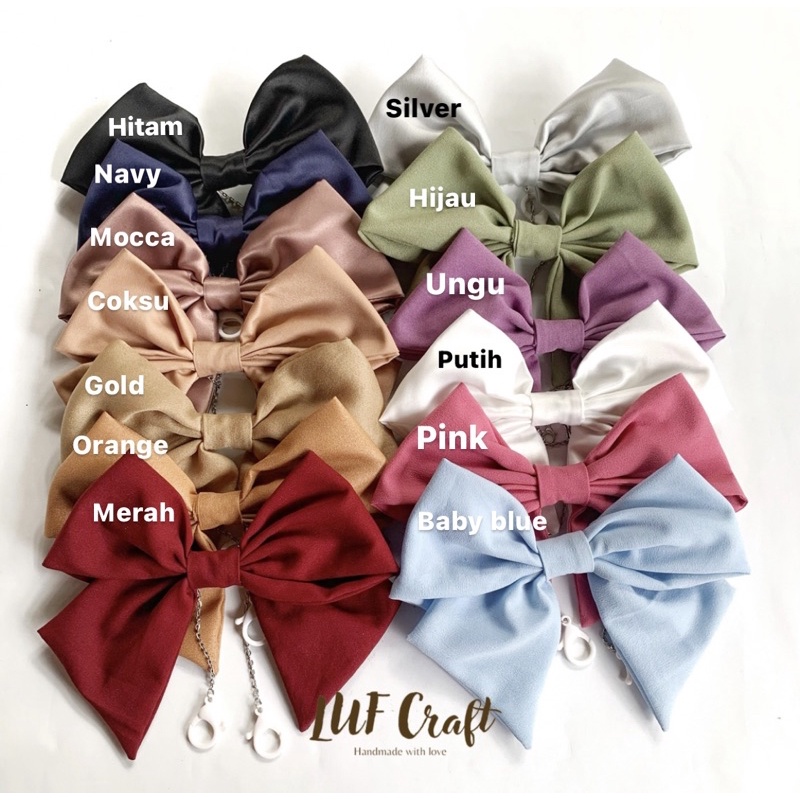 Lufcraft - tali konektor masker pita / strap masker / konektor masker hijab besar
