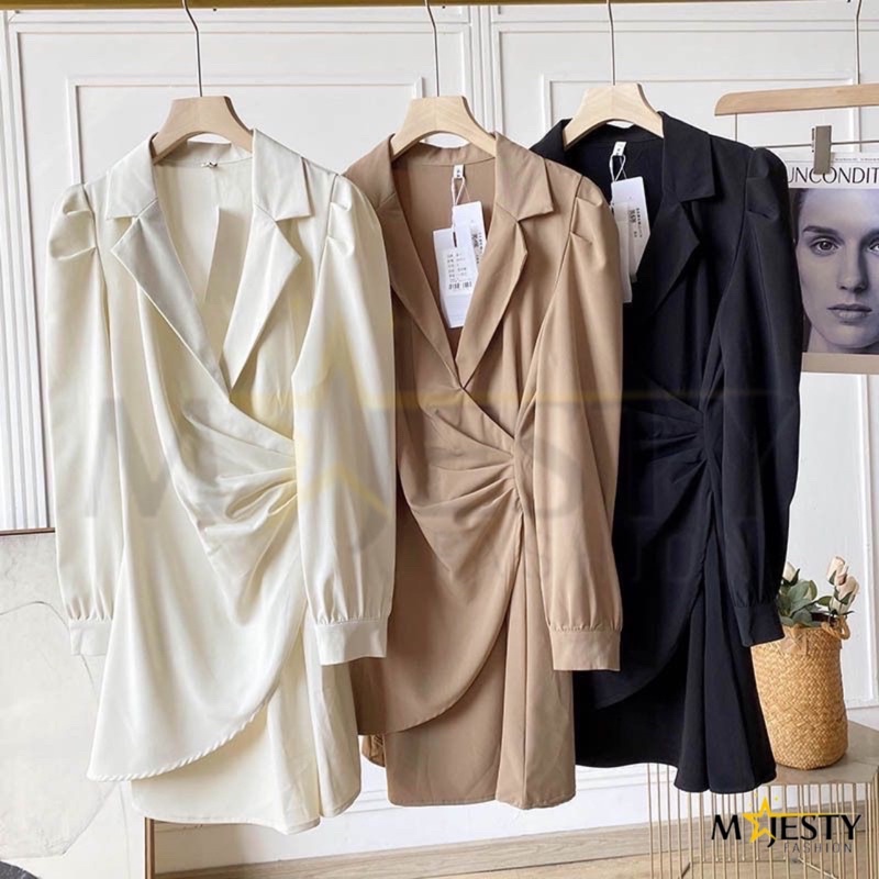 DRESS KOREAN STYLE / KOREAN DRESS / MIDI DRESS KOREA / DRESS / DRESS KOREAN STYLE WANITA /MINIDRESS