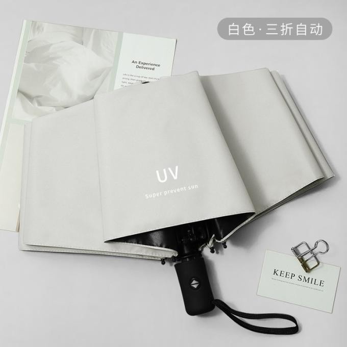 Payung Lipat Otomatis / Payung Otomatis / Payung Lipat Uv / Payung Uv - Putih
