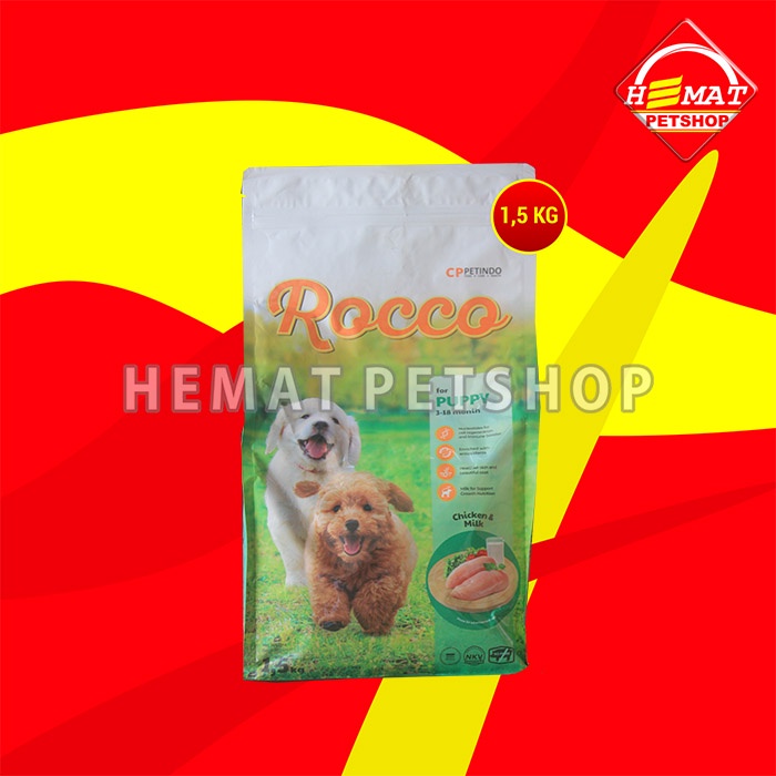 Makanan Kering Anjing Rocco Dry Dog food 1.5 KG Non pedigree