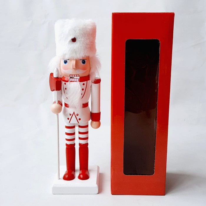 Hiasan Natal Nutcracker Santa Pajangan Kayu Prajurit Natal Nutcraker Kado Natal Harga Grosir Termurah