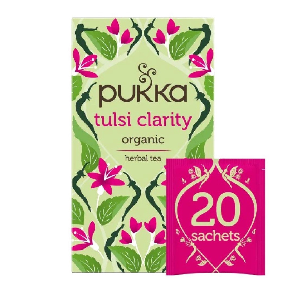 Pukka Tea Tulsi Clarity Organic A Sacred Blend flowering 20s x 1.8gr
