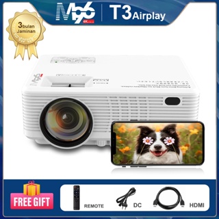M96 Proyektor Mirroring T3 Airplay Proyektor HP 1080P 5500 Lumens HD Lnfokus Projector Mini Home Theater HDMI  Demo Laptop