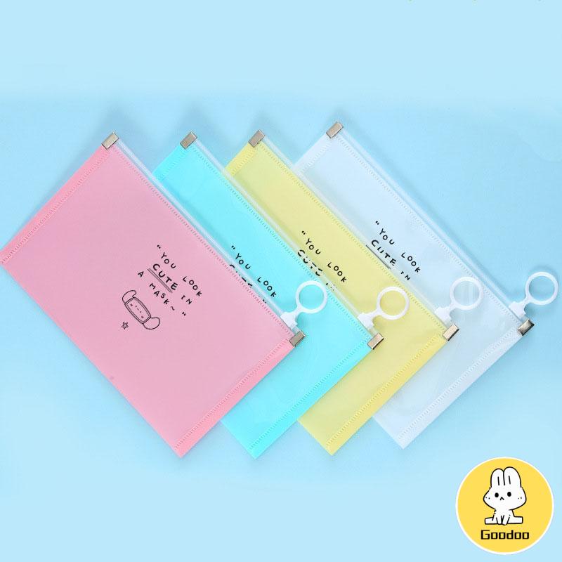 Tempat Penyimpanan Masker Resleting/Dompet Masker Tas Pouch Storage Zipper -Doo