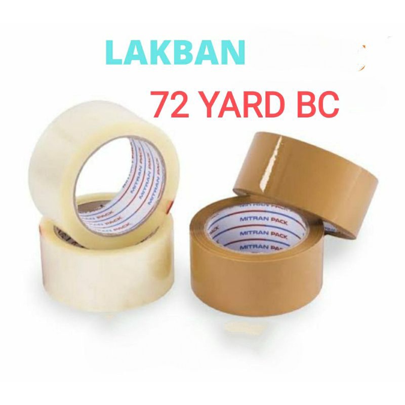 

Termurah Opp tape LAKBAN bening 72 Yard setara daimaru