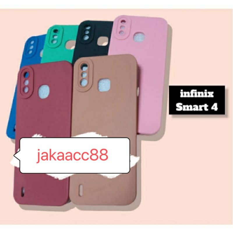 SOFTCASE SLIKON MACARON CASING HP INFINIX SMART 4 PRO CAMERA SLIKON TERBARU