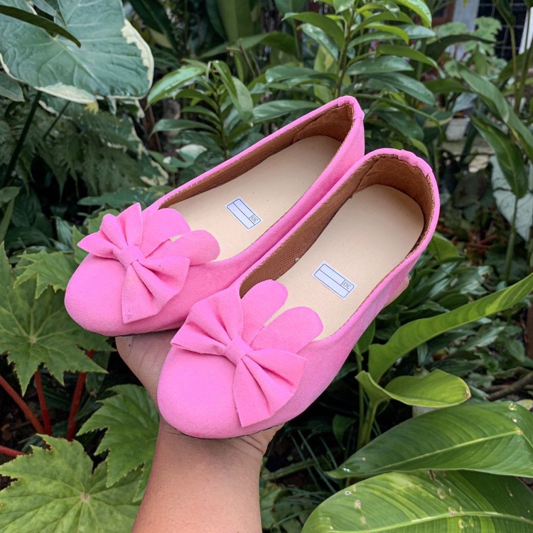 Sepatu Anak Perempuan Flatshoes Pita Kelinci sz 26-30