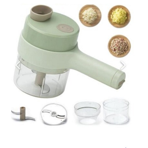 BBS SS33 Set Mesin Pemotong Sayuran 4 in 1  Food Chopper Electric Handheld Cooking Hammer USB Charging / Vegetable Cutter Blender Multifungsi