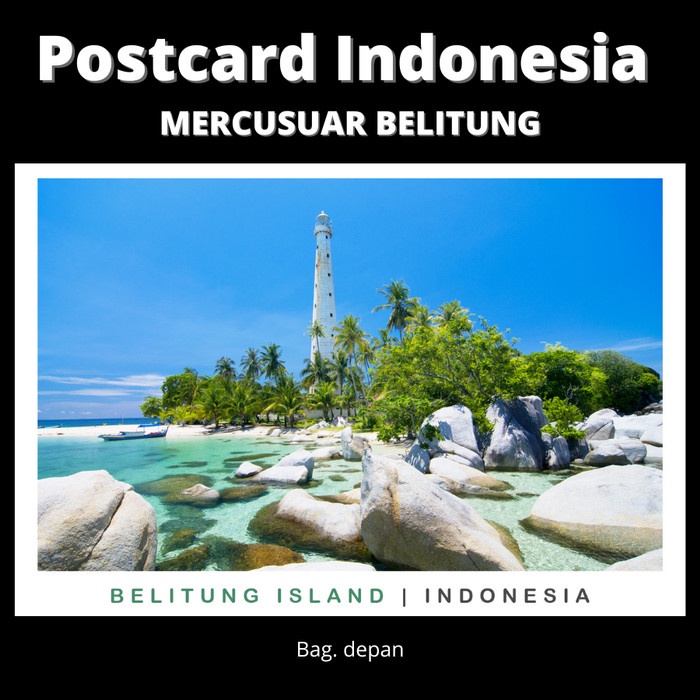 

Unik Postcard Indonesia - P. Belitung Lighthouse- Kualitas Premium Promo