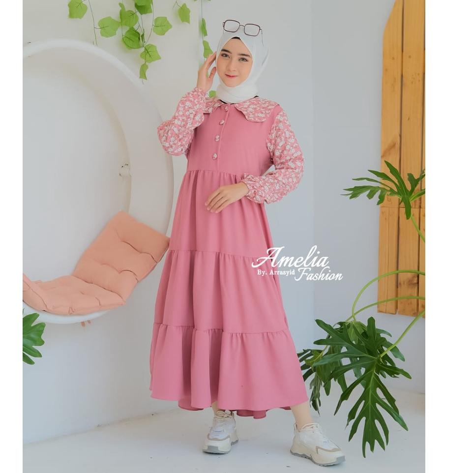 [KODE 0873] Diva Midi Dress Alfaro hana midi dress iycrepe Premium al faro rempel setelan wanita ter