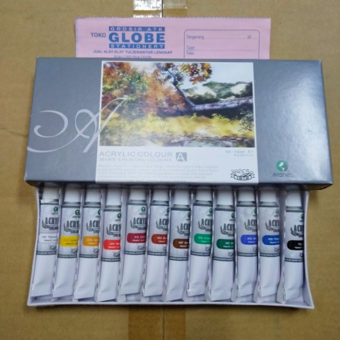 

Segera Miliki Cat Akrilik Marie'S 12 Warna/12Ml/Acrylic Colour Trendi