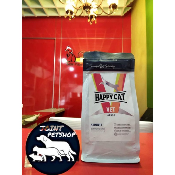 Happy Cat Vet Struvit 1kg Freshpack / URINARY S/O Makanan Kucing Masalah Gangguan Urine