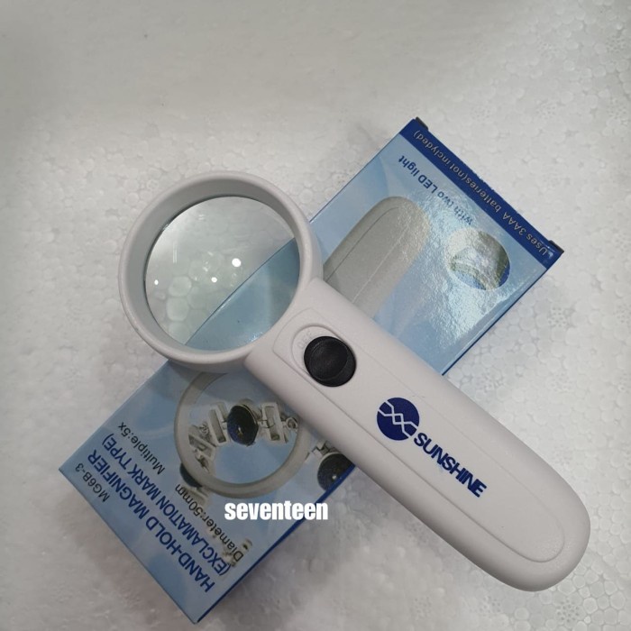 

Magnifier Glass / Loop / Kaca Pembesar + Lampu Sunshine MG6B-3