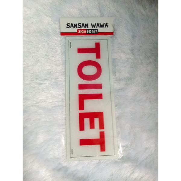 

Akrilik "TOILET" Sign Board