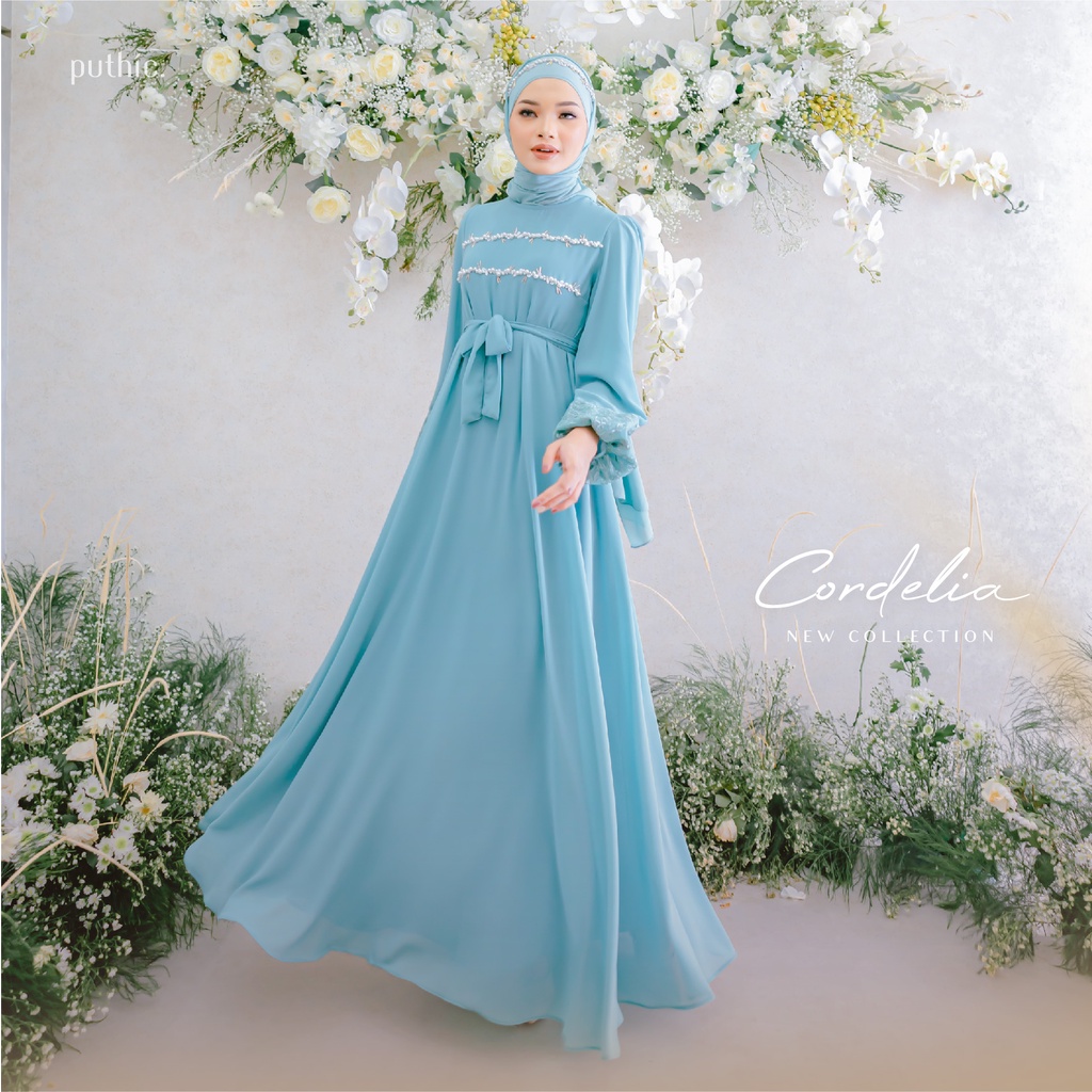 PUTHIC - CORDELIA DRESS - READY STOCK - GAUN PESTA - GAUN WISUDA GAUN LAMARAN GAUN HIJAB