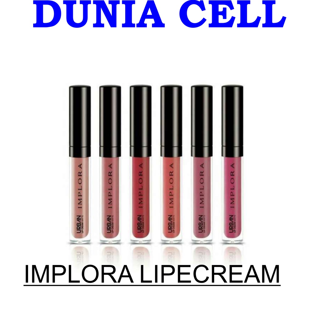IMPLORA Urban Lip Cream Matte Original BPOM Lipstik Lipcream (GROSIR)