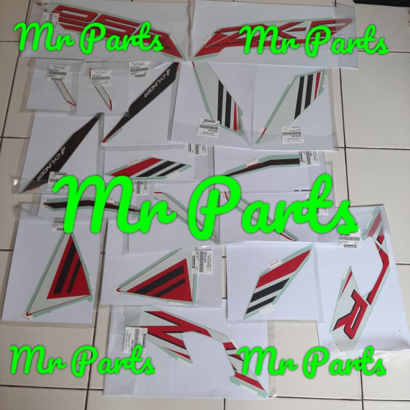 sticker stiker decal set kawasaki zx25 zx25r merah 2022 original