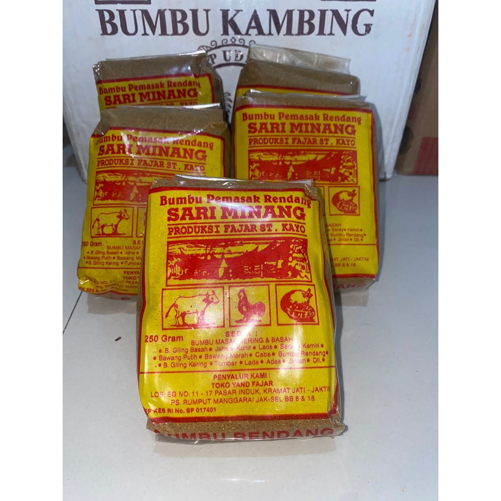 

Bumbu Pemasak Sari Minang Rendang