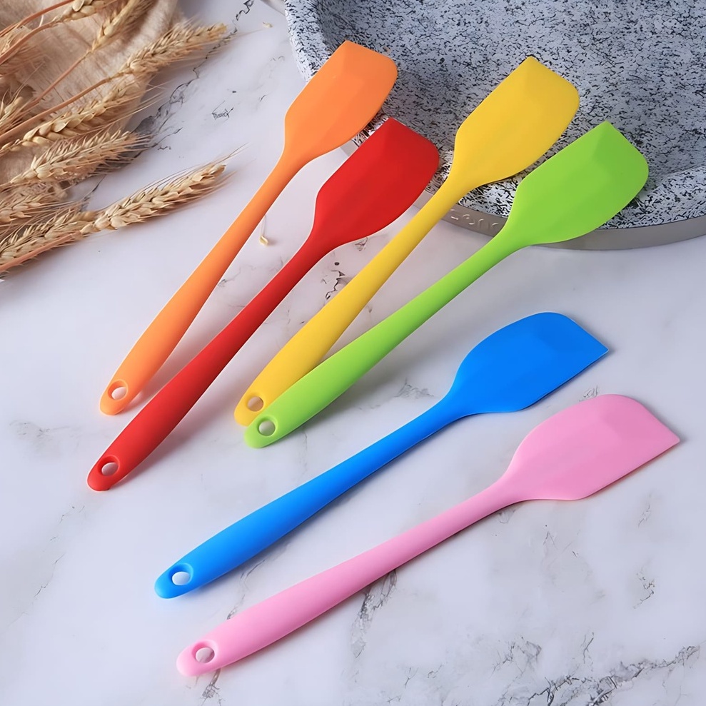 SPATULA SODET SILIKON MASAK MULTI FUNGSI TAHAN PANAS/PENGADUK ADONAN KUE/ADUKAN ADONAN / SPATULA SODET SILIKON ANTI PANAS ANTI LENGKET / SPATULA WARNA ANTI PANAS / Sudi[ Silikon Baking Adonan Mengaduk Mencampur / Peralatan Masak Murah / Utensil set