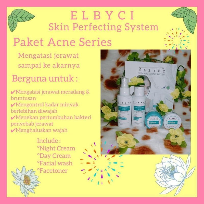 skincare Elbyci Paket Acne (free gift)