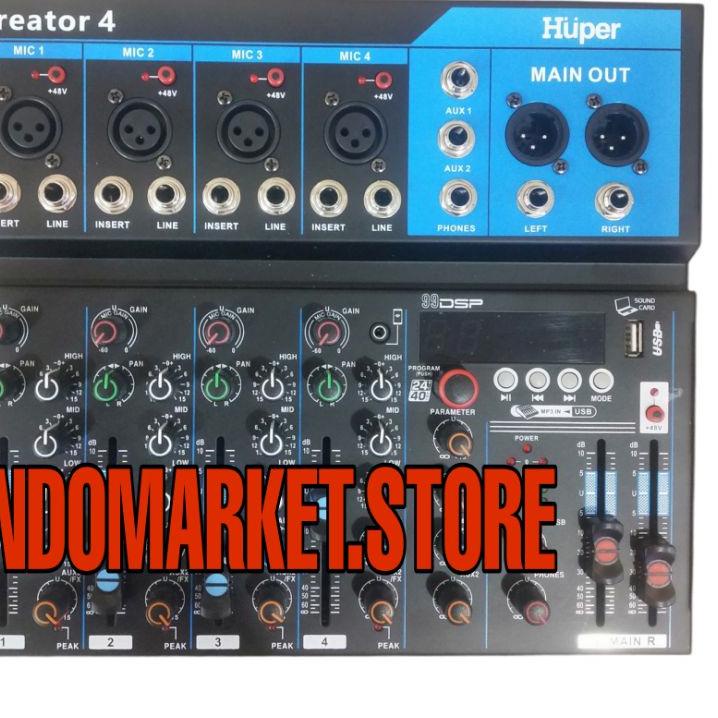 KodeA5m0L--mixer huper creator 4 huper creator 4 mixer huper 4 channel original huper terbaru