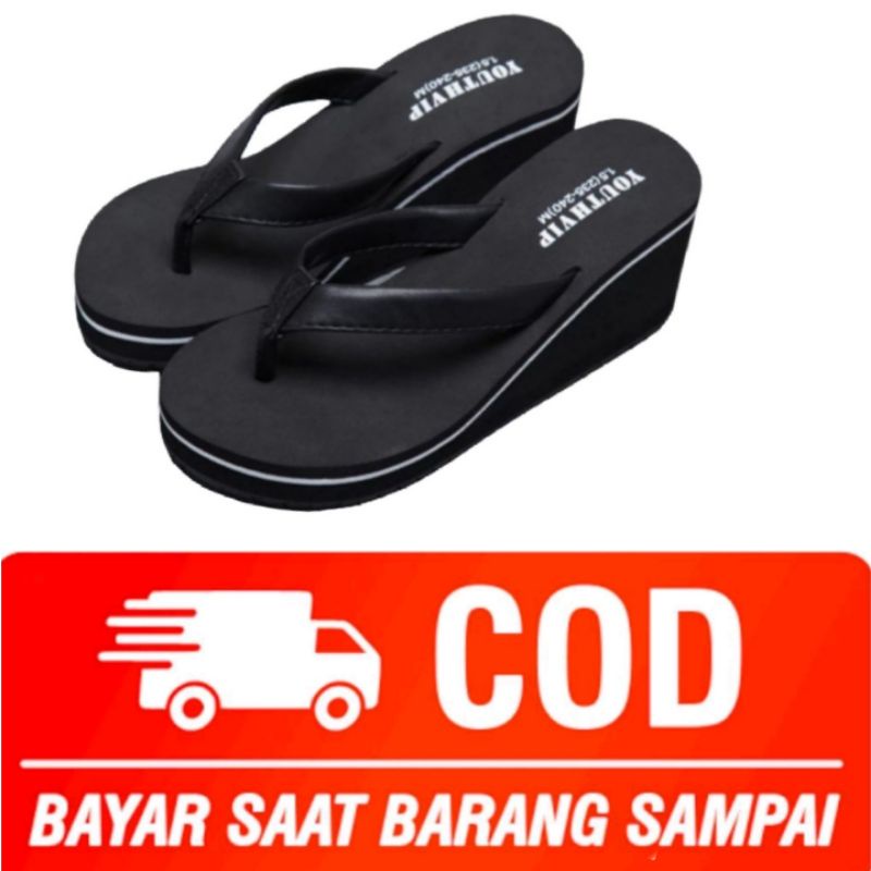 CTS Sandal Jepit Wanita Wedges lis Aurel