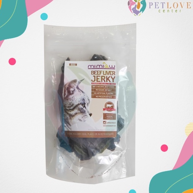 Jual MI MIAW - Beef Liver Jerky / Cat Treat / Snack Kucing 60g | Shopee ...