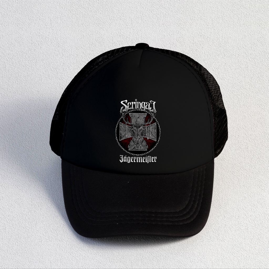 Seringai | Trucker Hat Best Seller | Topi Pria | Topi | Trucker | Topi Band | Baseball | Band | Topi Jaring | Topi Sablon | Head Studio