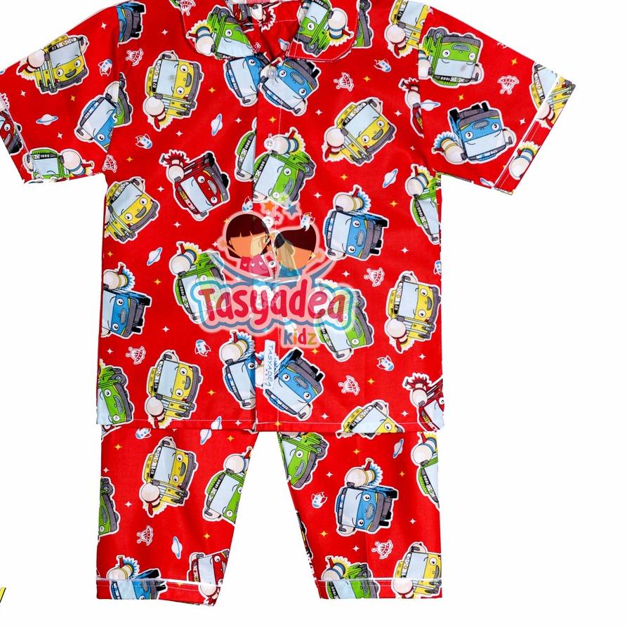 SALE✅Piyama Anak / baju tidur anak / piama anak murah bahan katun adem cewe cowo motif TAYO|RA3